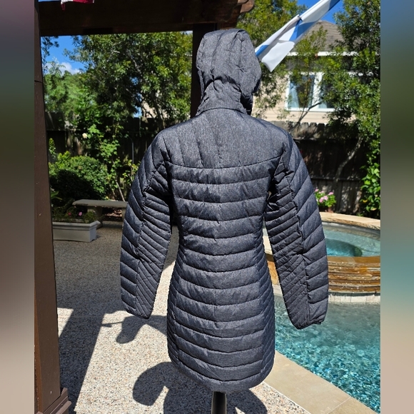 Eddie Bauer Women's Astoria Hooded Down Parka Gray Puffer Coat S - Picture 9 of 14